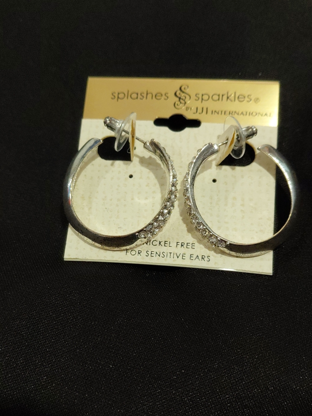 SPLASHES & SPARKLES HOOP EARRINGS